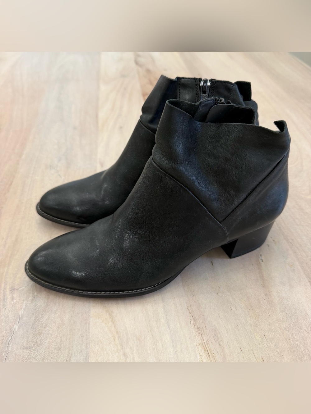 Paul Green Nelly Women's Ankle Booties Boots US Size 8.5 Soft Leather Black